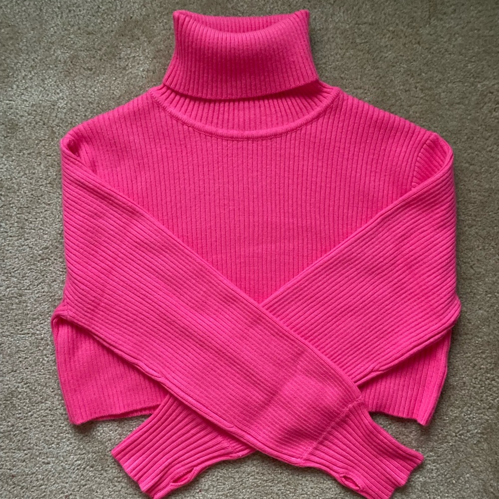 NWOT altar’d state women’s hot pink sweater
